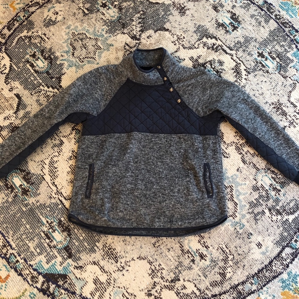 Abercrombie Asymmetrical Snap Up Fleece